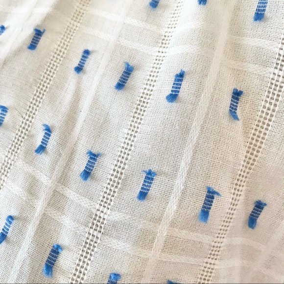 Vtg 80s Gauzy Textured Cap Sleeve Windowpane Tunic - Picture 12 of 17